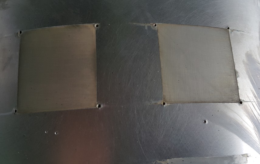 próbki kontrolne dla srebrnej powłoki o grubości 10 mikronów